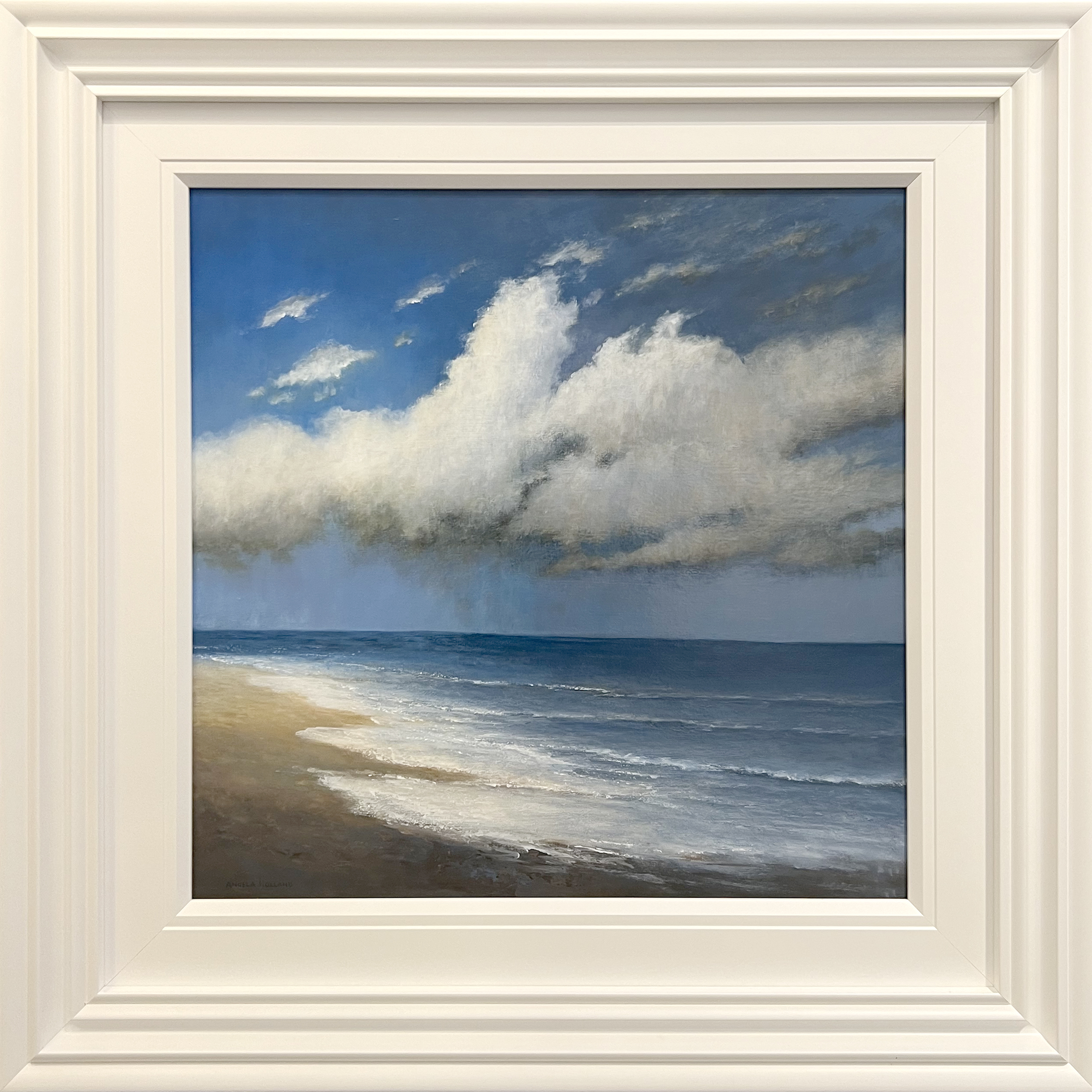 Angela Holland, Original Oil Painting, Ocean Blue
