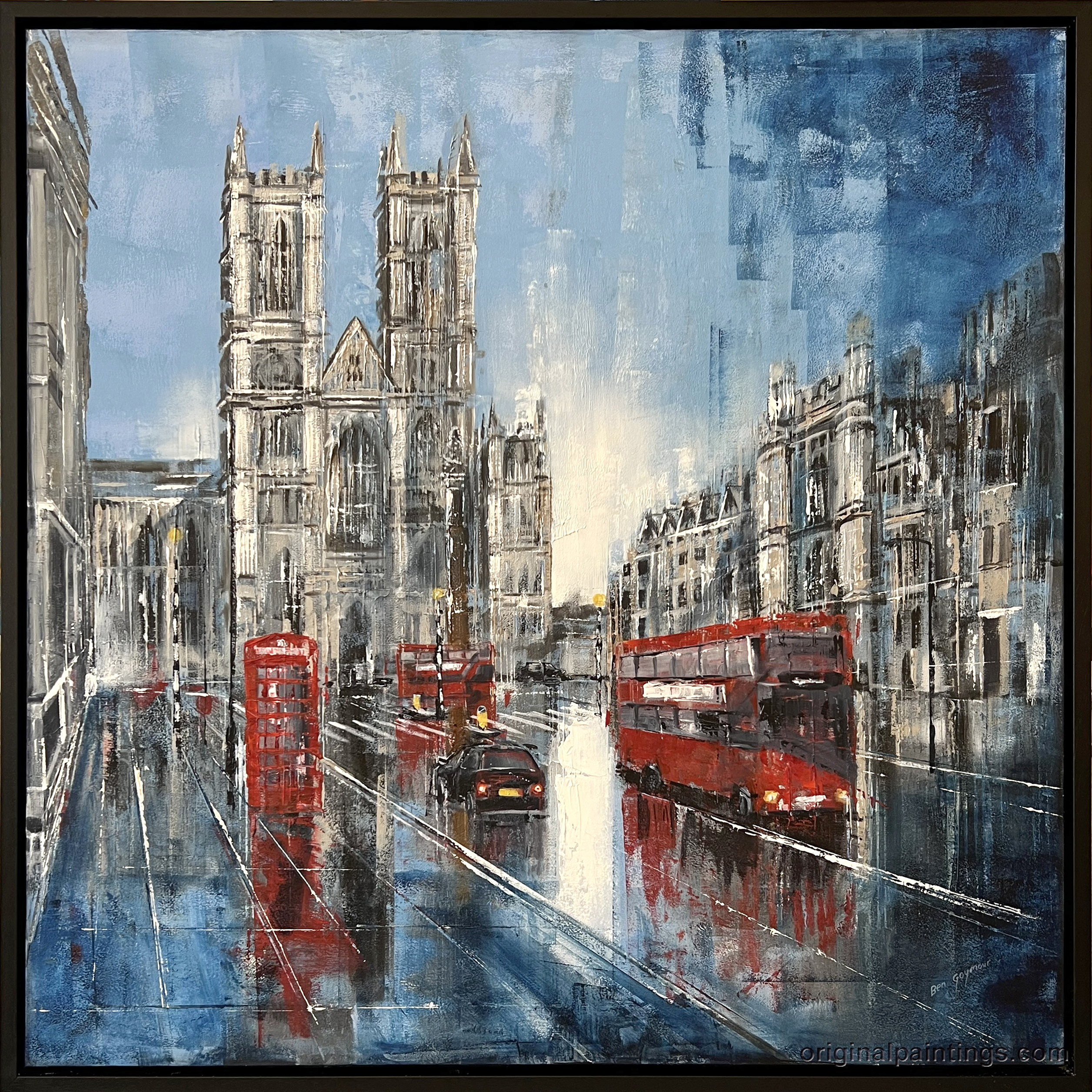 Ben Goymour Original Oil Painting Westminster Abbey London