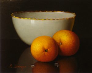 R Berger - Still Life with Porcelain Bowl and Clementines