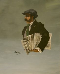 Braaq - Man Carrying Newspapers