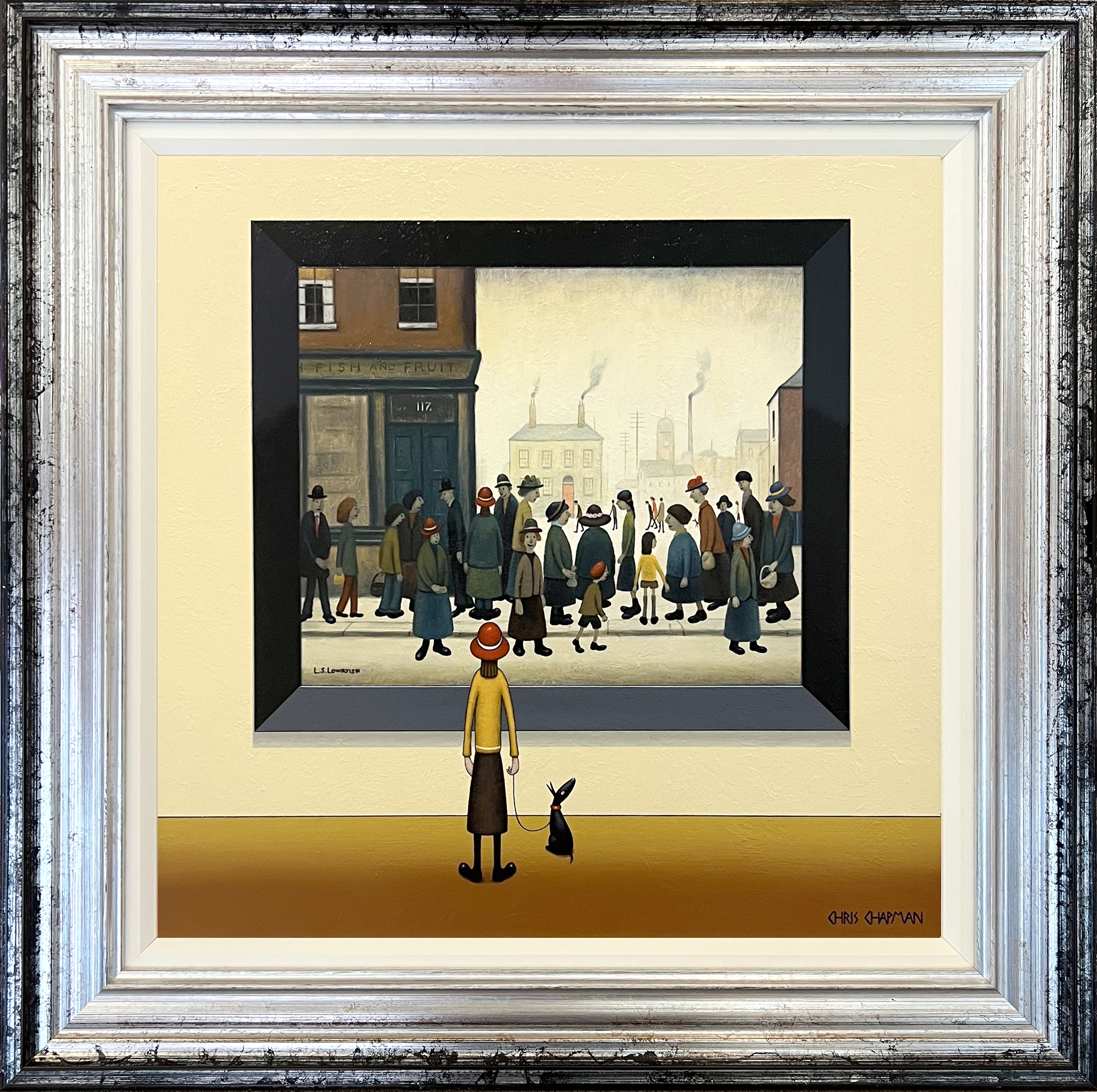 Chris Chapman, Signed Limited Edition, ‘L. S. Lowryish - The Shoppers’
