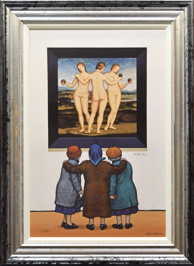 Chris Chapman, Signed Limited Edition on Canvas, Ralph i ell - The Three Graces