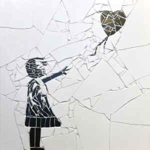 David O’Brien - Banksy – There’s Always Hope with Glitter Grout