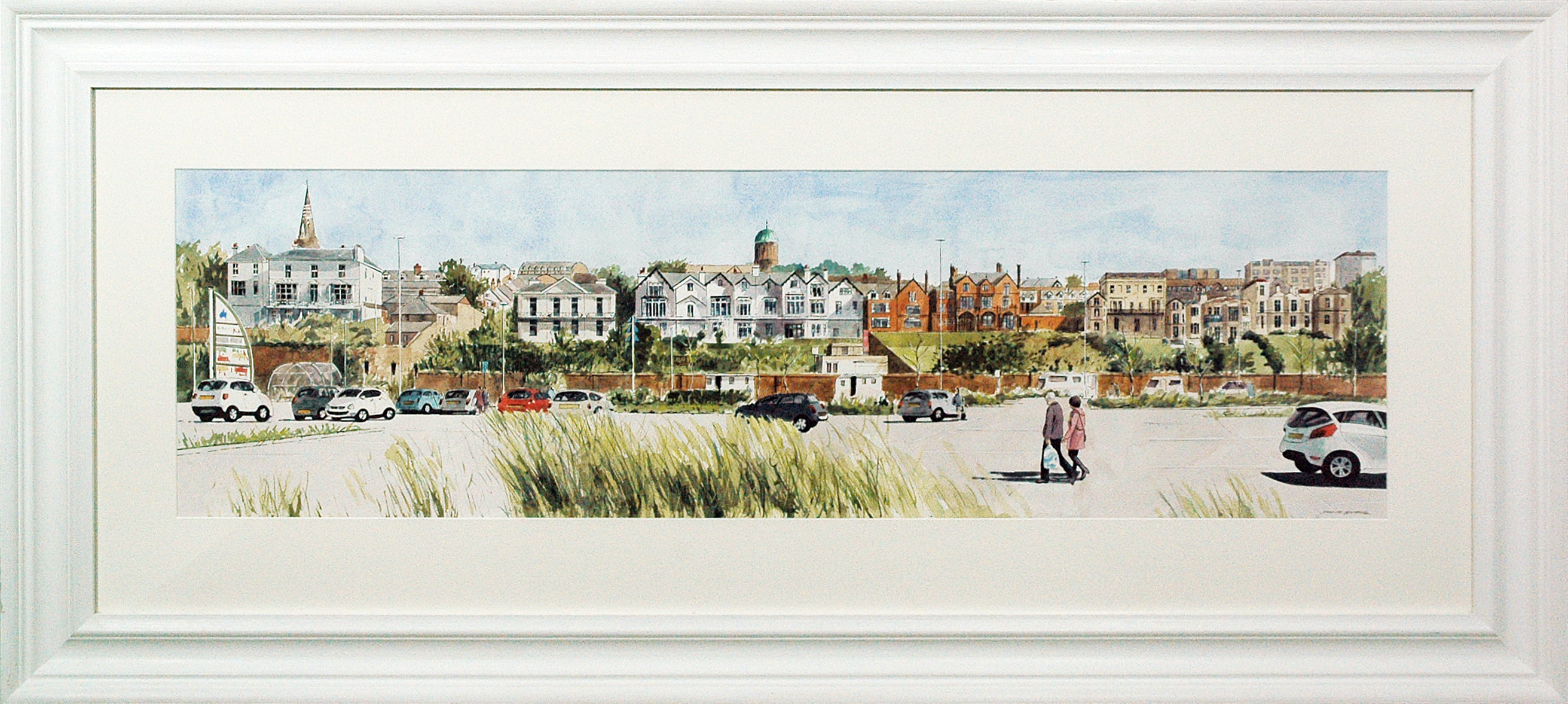 Mansion Houses New Brighton by David Shiers Original Watercolour