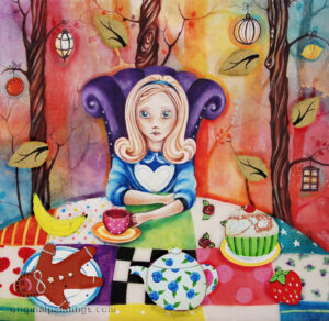 Kerry Darlington - Study of Alice at The Mad Hatter’s Tea-Party