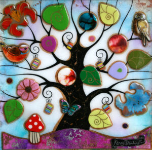 Kerry Darlington - Petite Tree of Harmony with Lilies & Toadstool