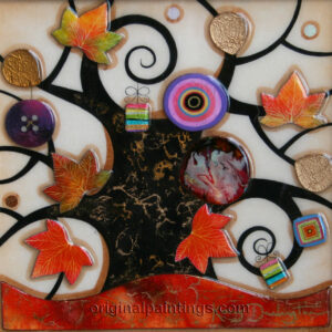Kerry Darlington - Petite Tree of Tranquillity with Autumn Leaves
