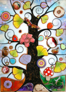Kerry Darlington - Tree of Harmony with Ginkgo Leaves