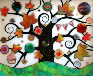Kerry Darlington - Tree of Tranquillity with Cupcake & Bunting