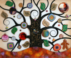 Kerry Darlington - Tree of Tranquillity with Cupcake & Gingerbread Man
