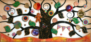 Kerry Darlington - Tree of Tranquillity with Gingerbread Man & Bunting