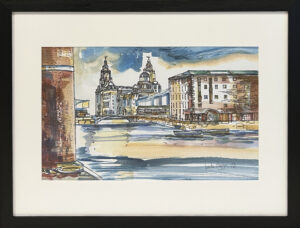 Linda Poggio - Albert Dock, Liverpool (Framed)