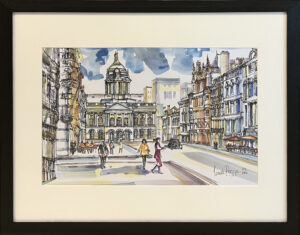 Linda Poggio - Town Hall Liverpool (Framed)