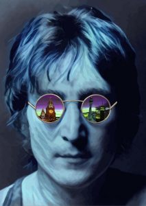 Paul Marshall Johnson - Through the Eyes of Lennon – Blue A3