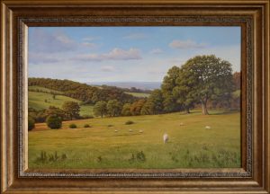 Philip Gerrard - A Peaceful Place, Snowshill Looking Towards the Vale of Evesham