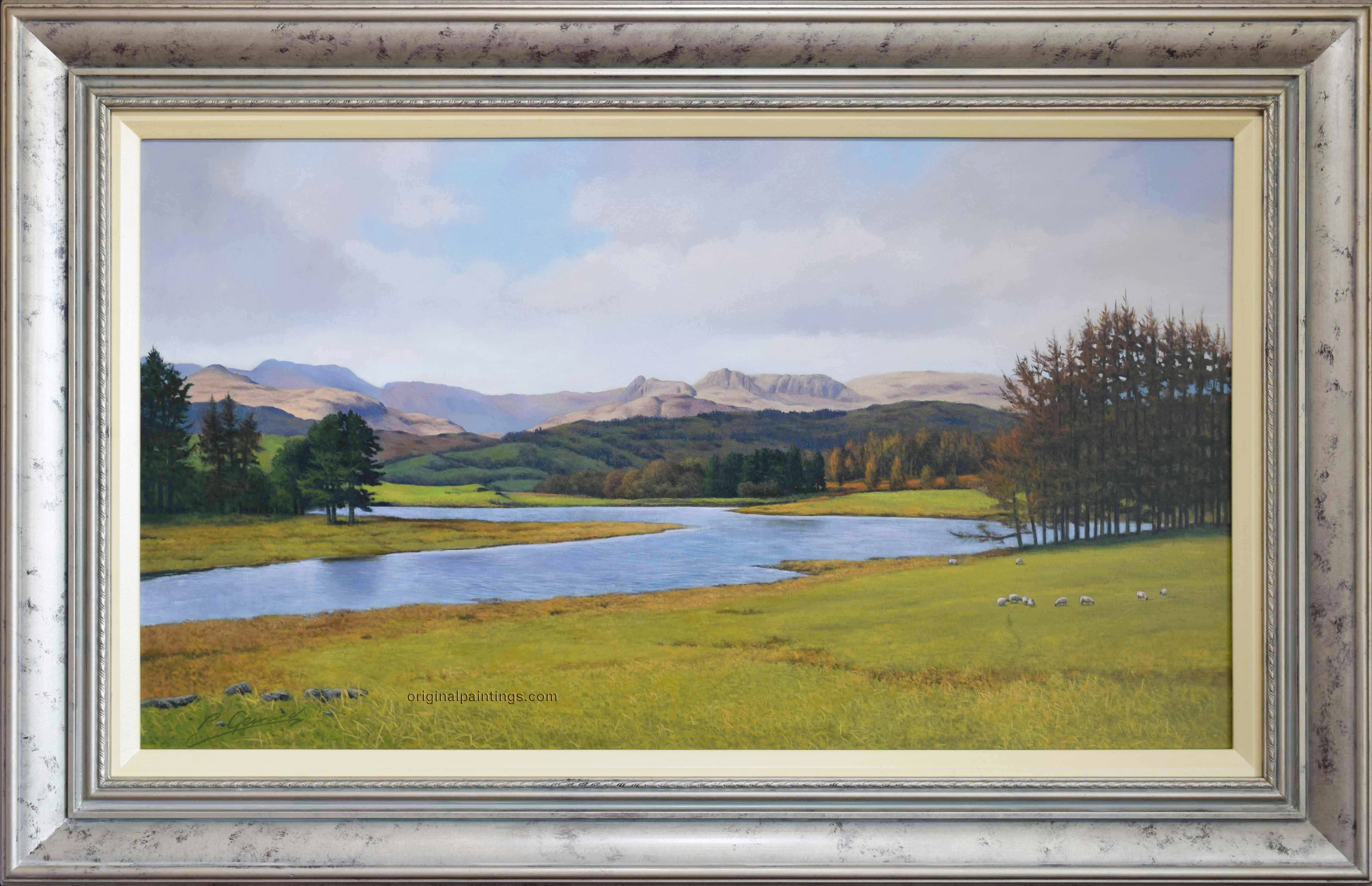 Philip Gerrard, Original Oil Painting, Traditional Landscape, Sunshine & Shadows