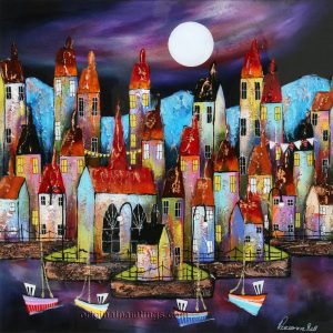 Rozanne Bell - Beautiful Harbour at Night