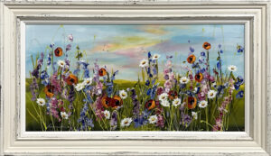 Rozanne Bell - Pastel Skies over Wildflowers