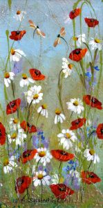 Rozanne Bell - Poppies & Daisies I