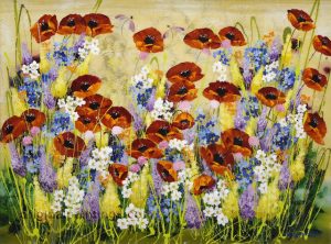 Rozanne Bell - Poppies & Dancing Dragonflies
