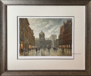 Steven Scholes - Castle Street and Town Hall, Liverpool 1955 – Signed Limited Edition on Paper