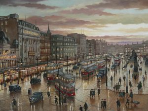 Steven Scholes - Piccadilly Manchester 1935, with the Piccadilly Cinema