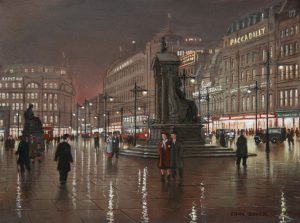 Steven Scholes - Piccadilly, Manchester 1938, Looking West