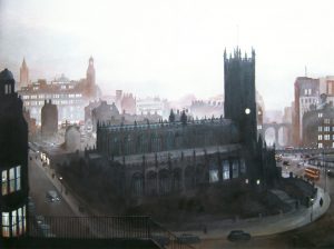 Steven Scholes - Manchester from the roof of Chetham’s School