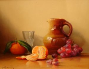 Robert Chailloux - Still Life with Oranges and Grapes