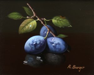 R Berger - Still Life with Three Plums