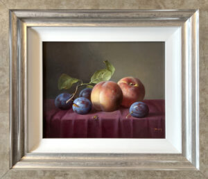 Zoltan Preiner - Still Life with Plums & Peaches